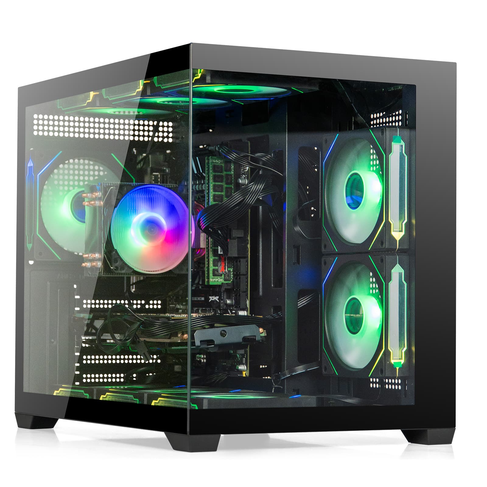 Green RGB Gaming PC