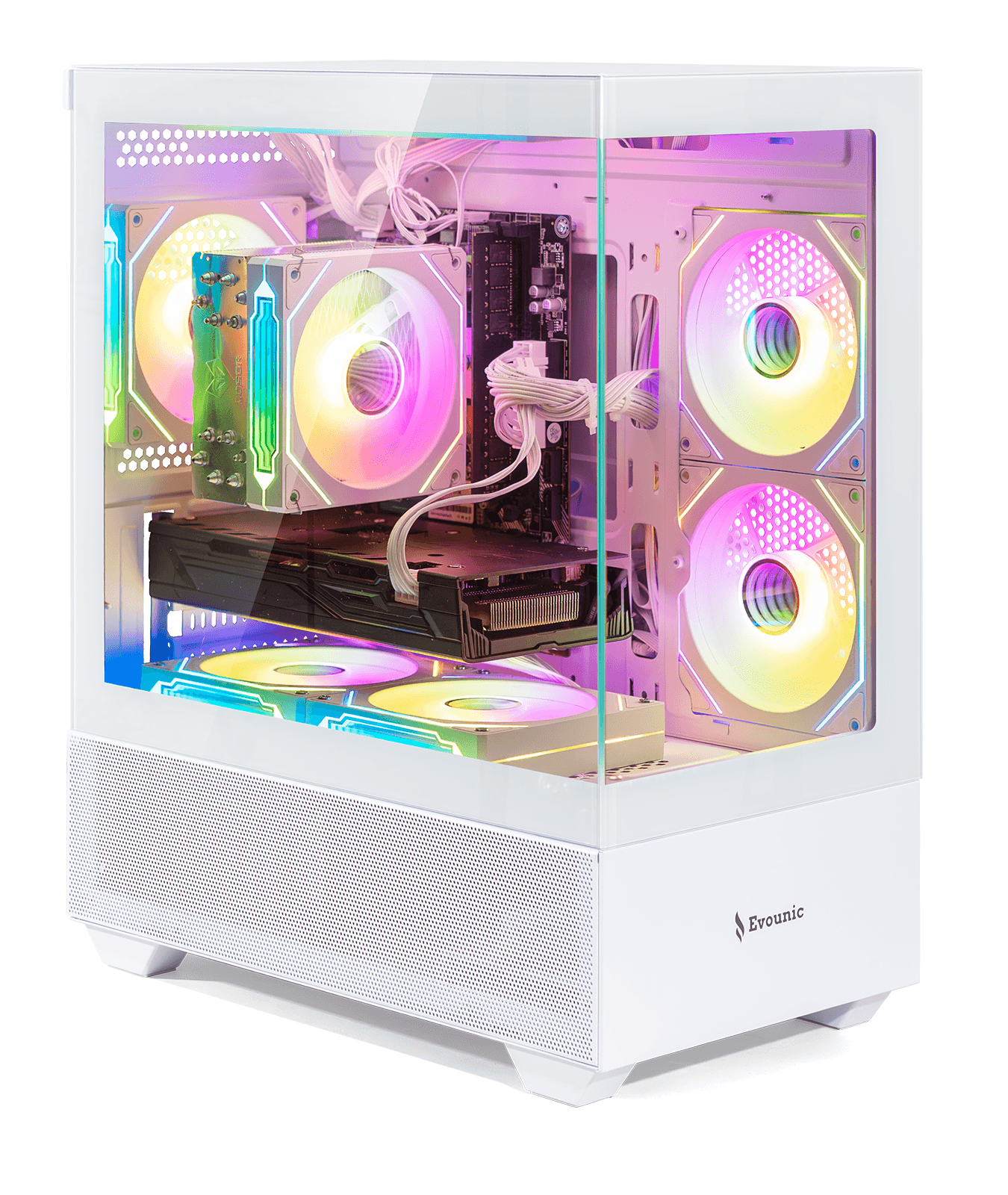 White RGB Gaming PC