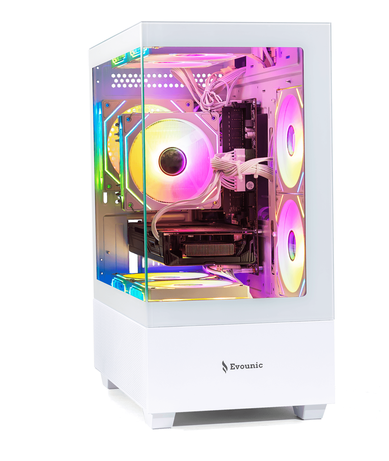 White Pink RGB PC